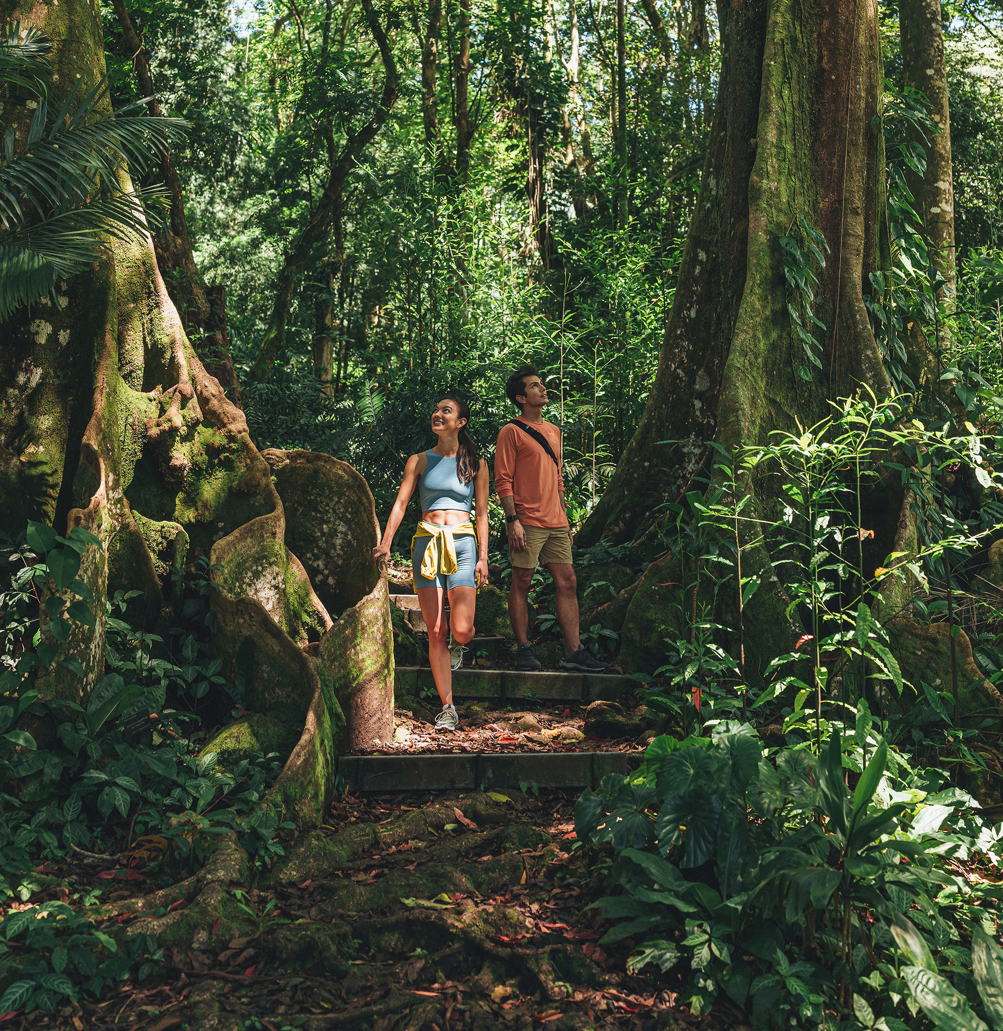 Couple hiking