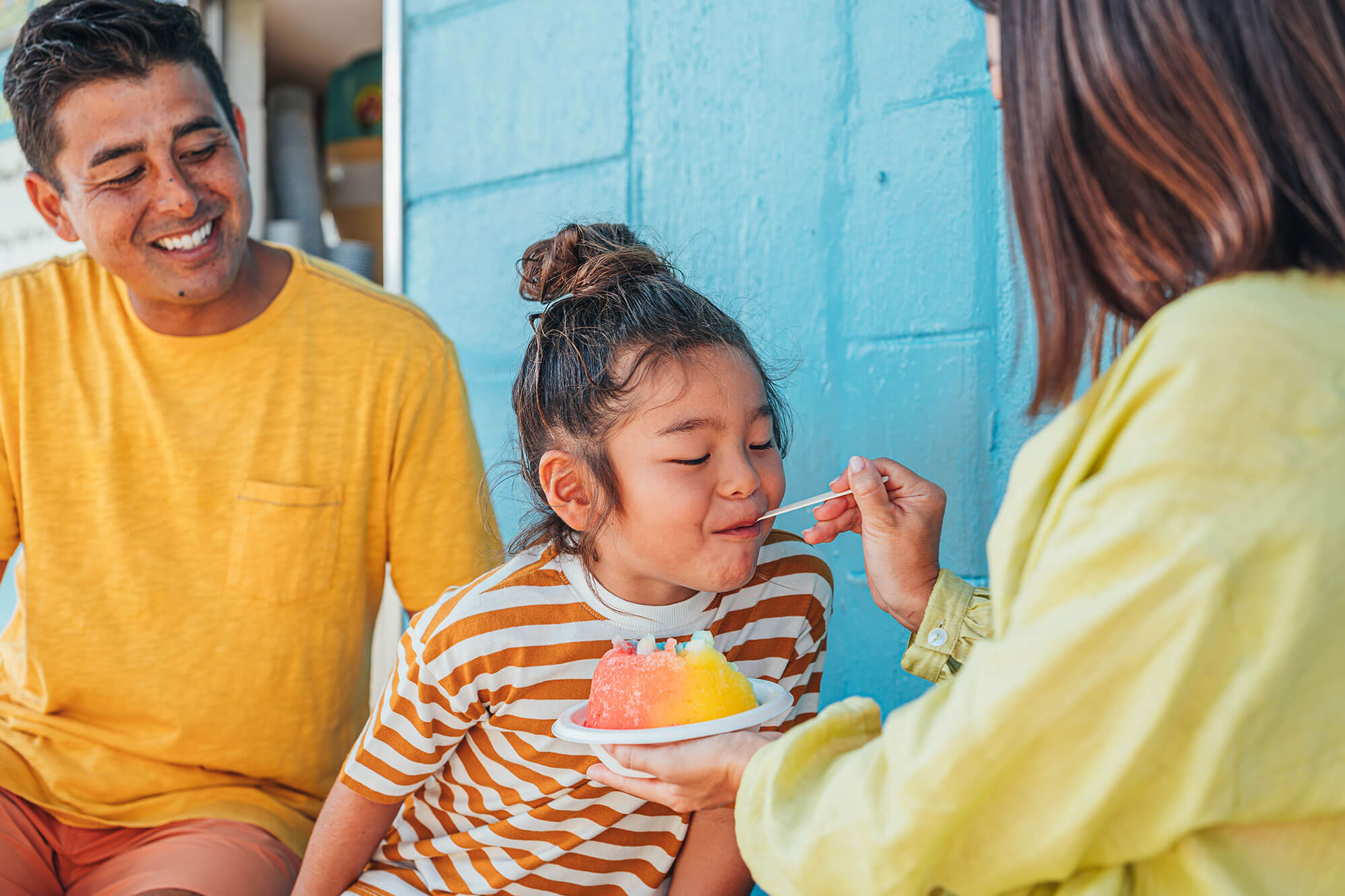 Child Eating shave ice